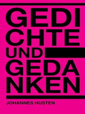 cover image of Gedichte und Gedanken
